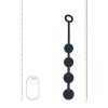 Round Silicone Anal Balls - L - 40mm - Black